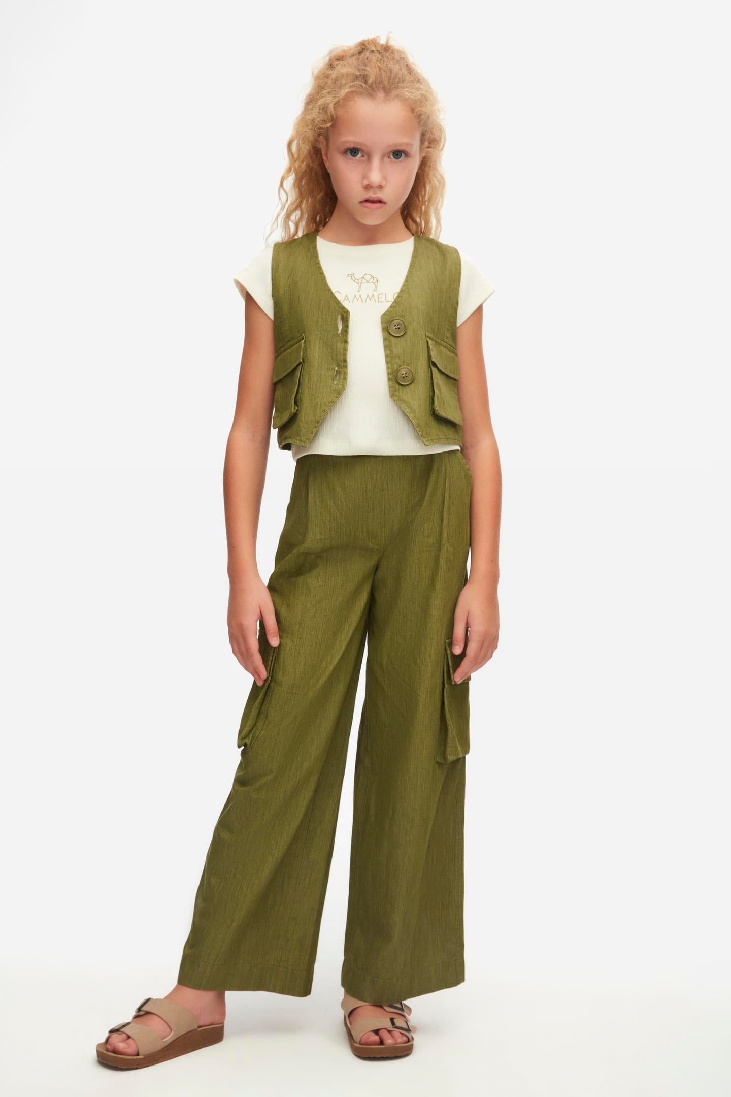 NKY-58303Kız Çocuk Cactus Pantolon 58303