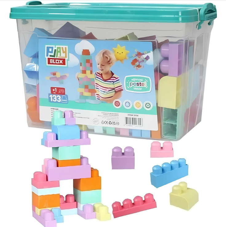 TO-3158Playbol Pastel 133 Parça Lego
