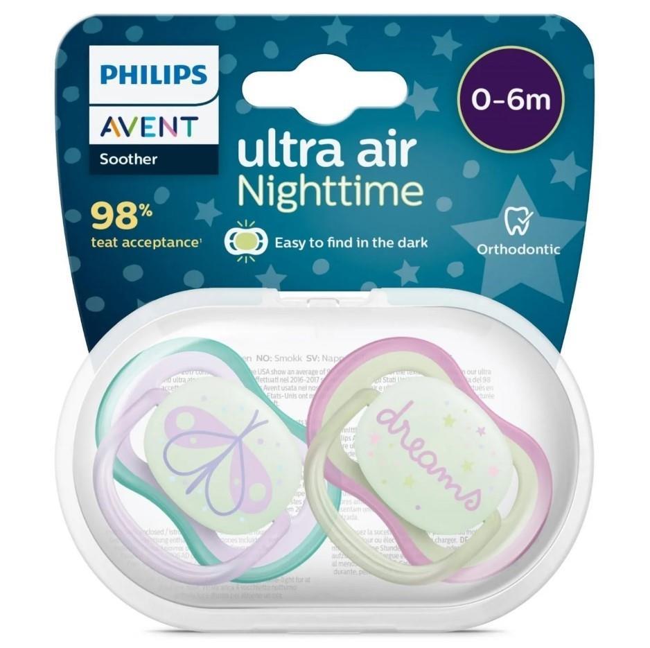 PAV-376/19Philips Avent SCF376/19 Ultra Air Night 0-6 Ay 2'li Kız Emzik