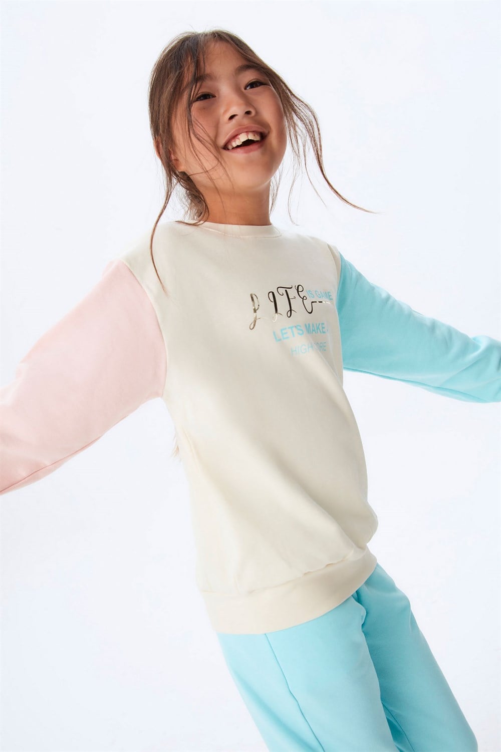 NK-33535Nk Kids NM33535 Kız Çocuk Game Sweat