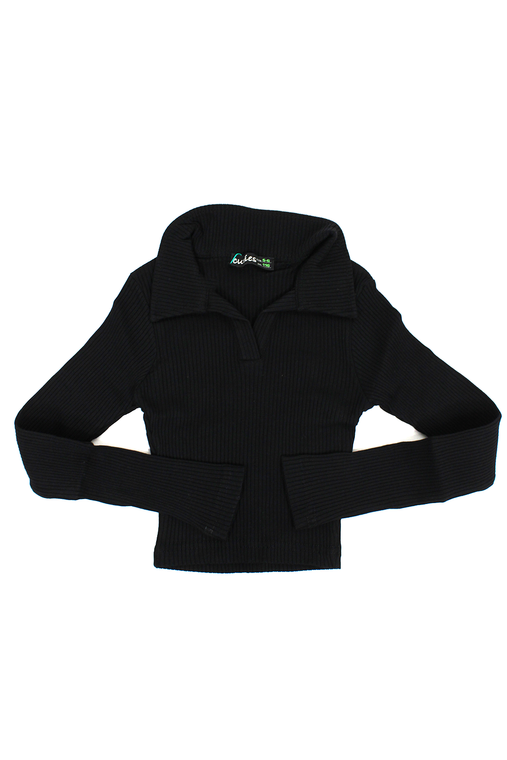 WRG-3556Kız Çocuk Kaşkorse Polo Yaka Sweat