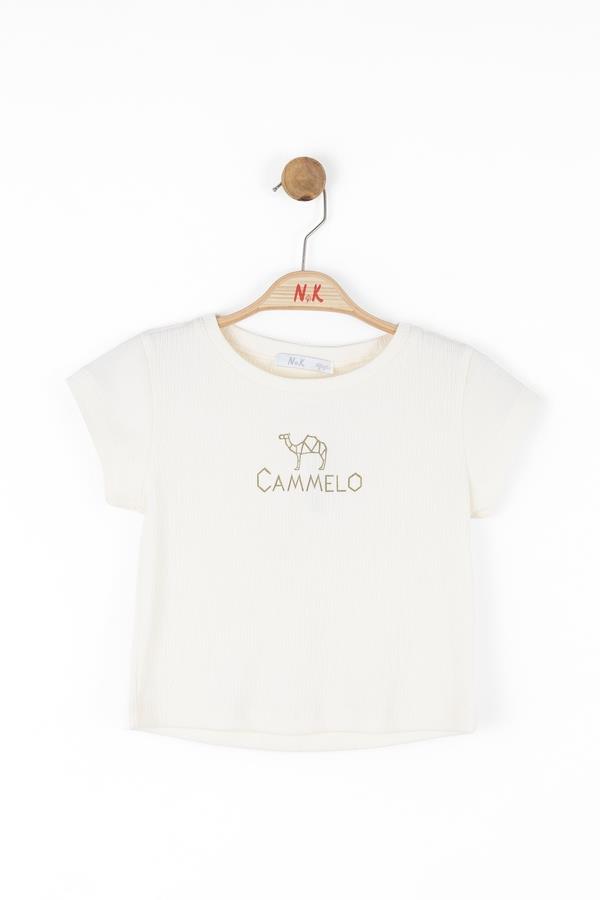 NKY-38307Kız Çocuk Camelo Tshirt