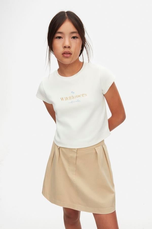 NKY-38360Kız Çocuk Naturally Tshirt