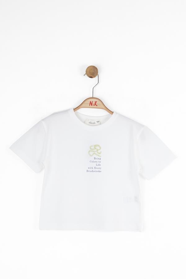 NKY-38507Kız Çocuk Life Tshirt 38507