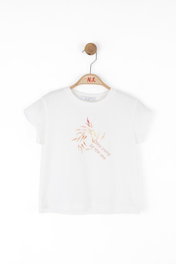 NKY-38532Kız Çocuk Slow Tshirt 38532