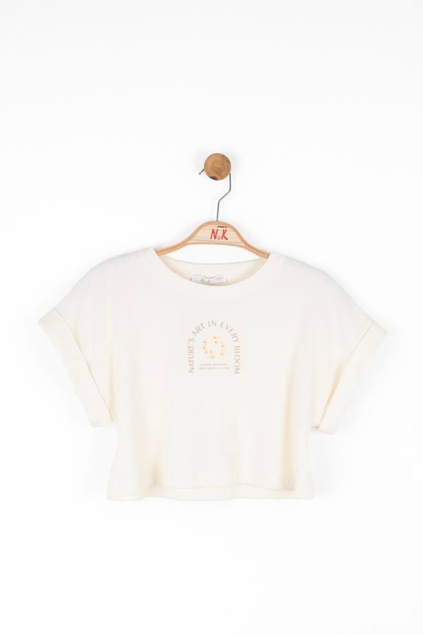 NKY-38811Kız Çocuk Bloom Tshirt
