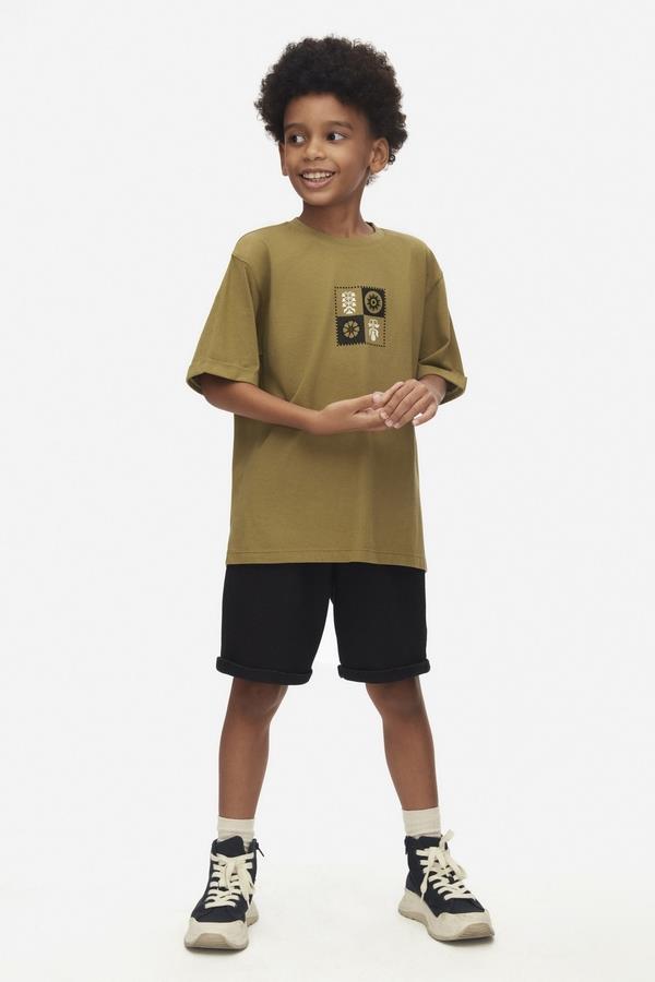 NKY-48325Erkek Çocuk Motif Desen Tshirt 48325