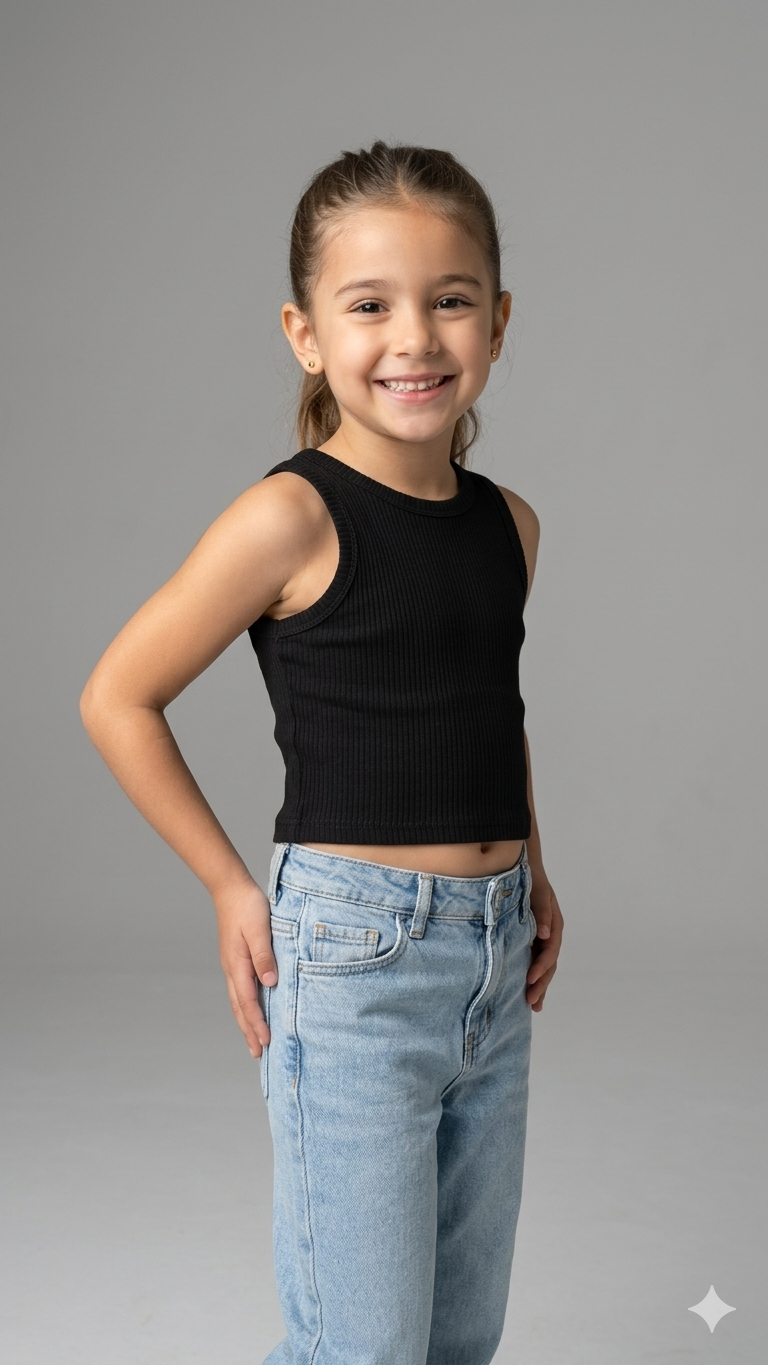 WRG-4685Kız Çocuk Crop Kaşkorse WRG-4685