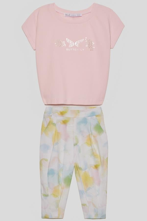 NBK-38623Kız Bebek Confettı Tshirt