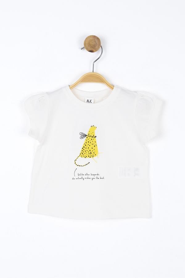 NKY-36607Kız Bebek Kaplan Tshirt 36607