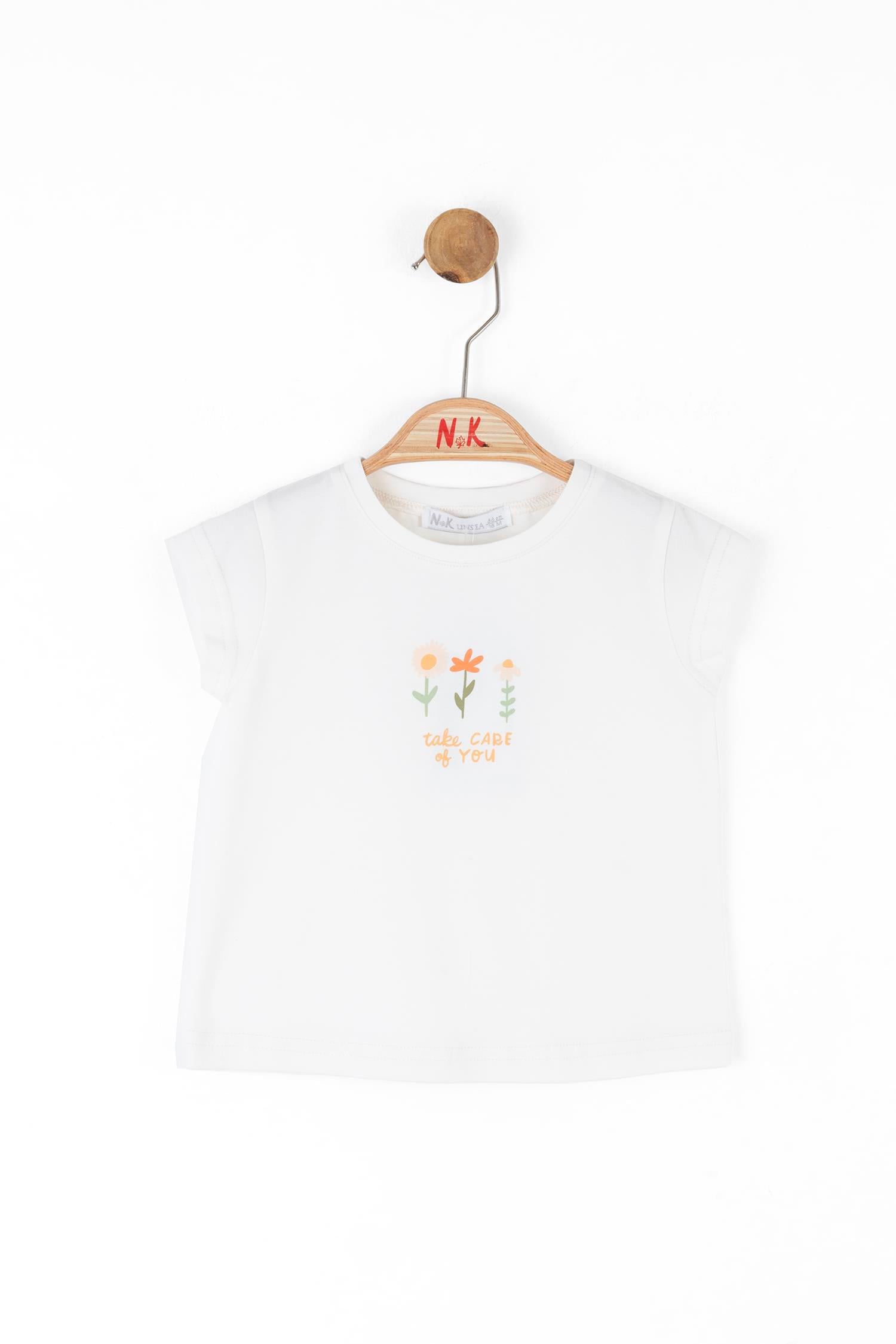 NKY-38602Kız Bebek Papatya Tshirt