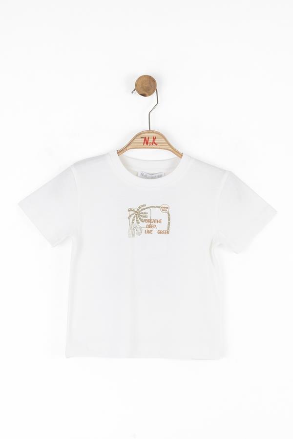 NKY-48618Erkek Bebek Truffle Tshirt 48618