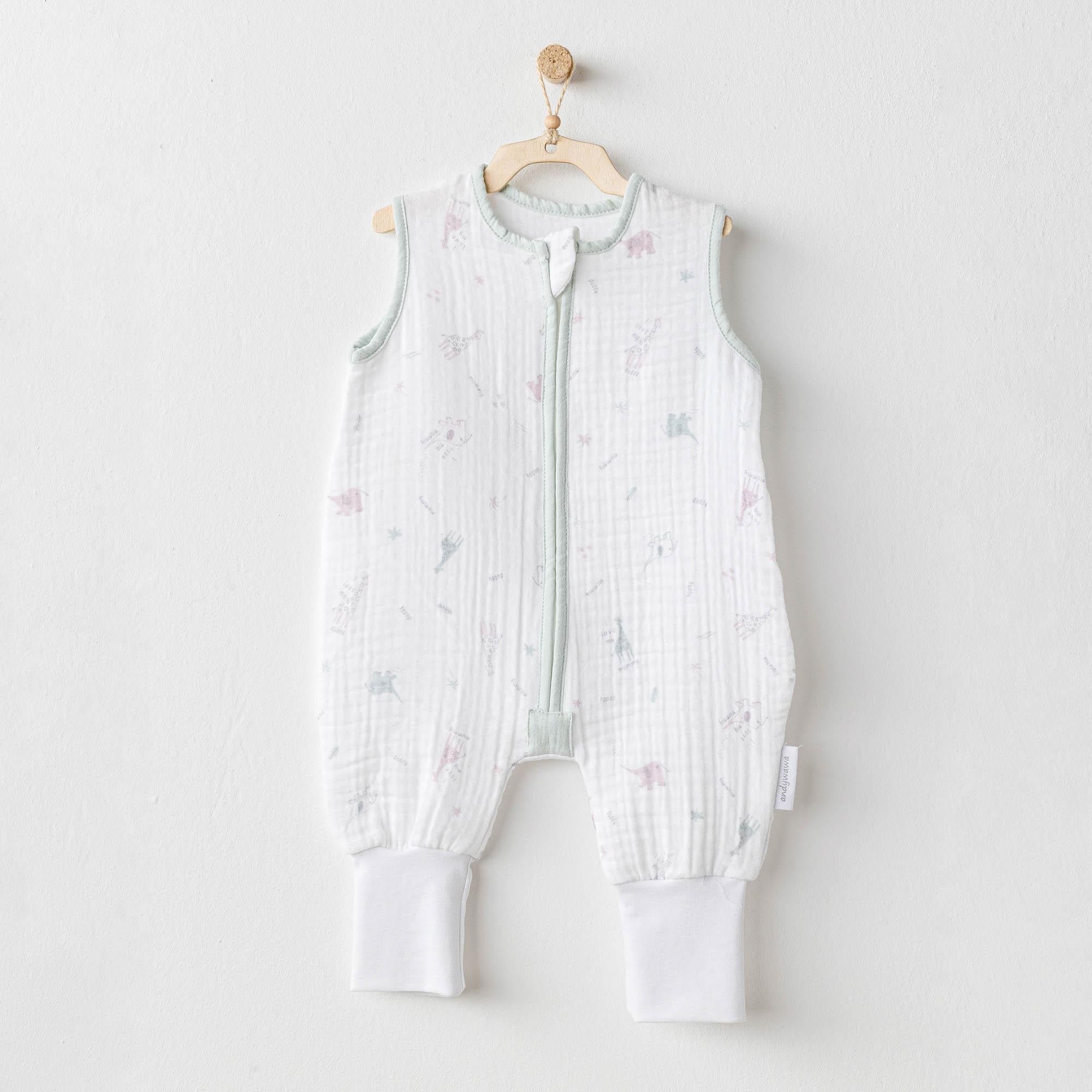 ANW-AC25520Kız Bebek Tulum Romper  Love Family Muslin AC25520