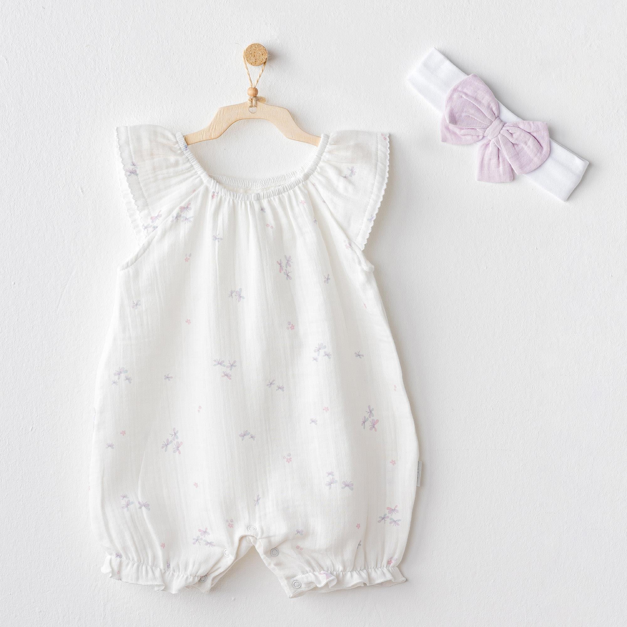 ANW-AC25573Kız Bebek Tulum Takim Romper AC25573