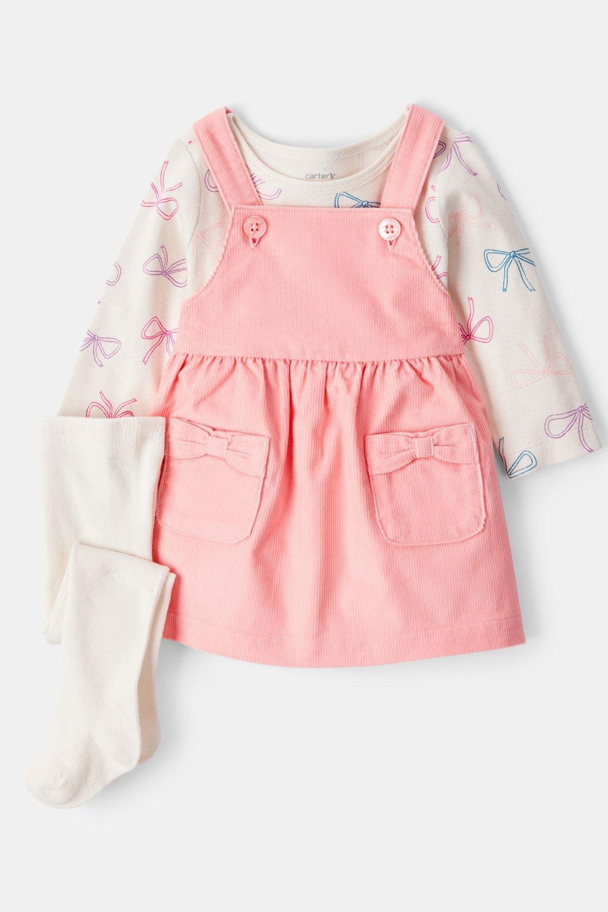 CTR-1T567310Kız Bebek Salopet Set CTR-1T567310