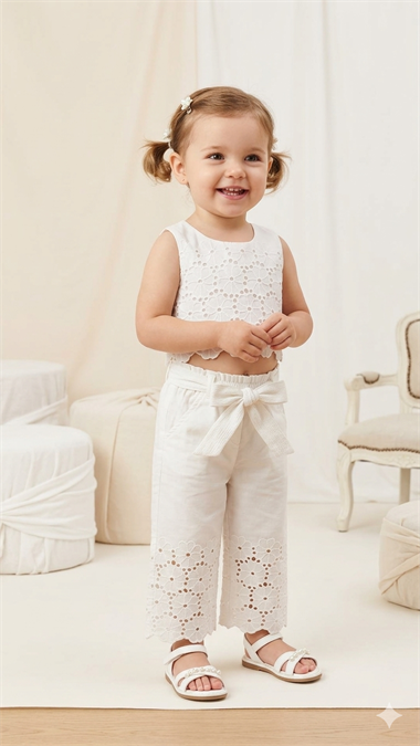 BEB-16859Kız Bebek Bluzlu 2'li Takım BEB-16859