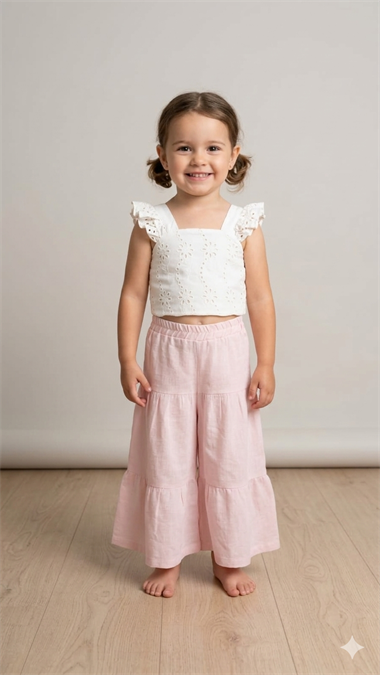 BEB-17033Kız Bebek Bluzlu 2 Li Takım BEB-17033
