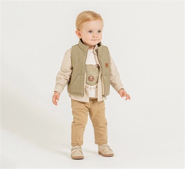 CCS-2789Erkek Bebek Kapitone Yelek 4'Lü Takım CCS-2789