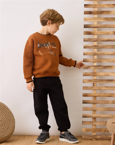 MAC-3950-039Erkek Çocuk Şardonlu Eşofman Takımı MAC-3950-039