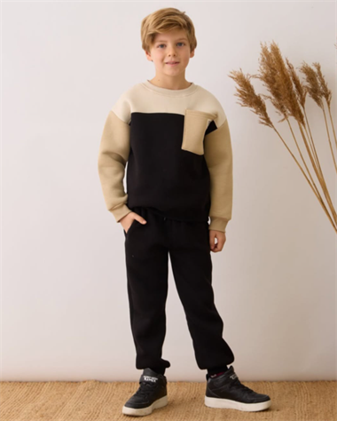 MAC-3950-046Erkek Çocuk Şardonlu Eşofman Takımı MAC-3950-046