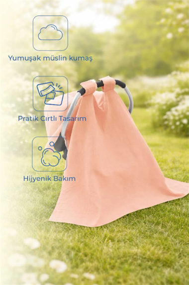 BBJ-809Babyjem 809 Çok Amaçlı Müslin Ana Kucağı Örtüsü