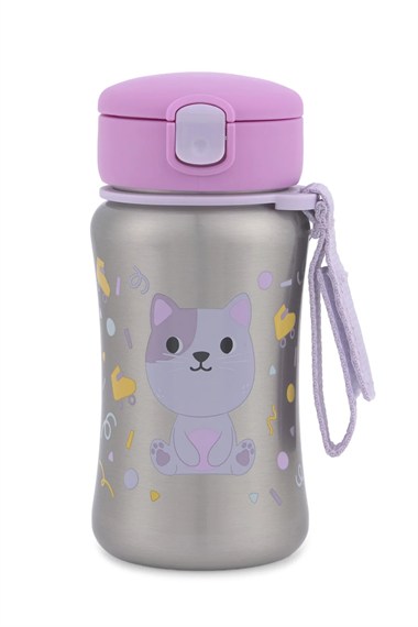 SKP-9U613310Besties Squad Pipetli Paslanmaz Çelik Suluk -  Kedi  SKP-9U613310