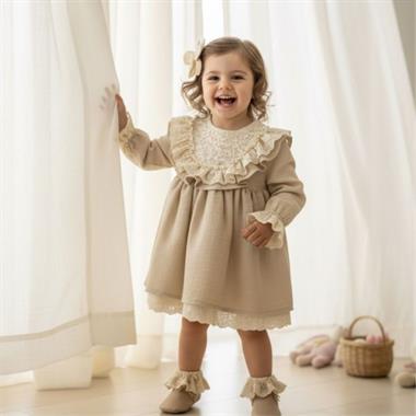 MAR-154Kız Bebek Camilia Güpürlü Elbise MAR-154