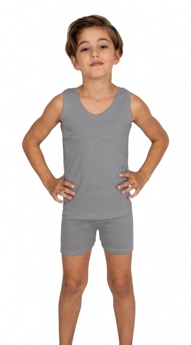 ELM-1213Erkek Çocuk Atlet Boxer Takım ELM-1213