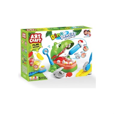 FEN-03677Dede Toys 03677 Art Craft Dino Dişçi Oyun Hamuru