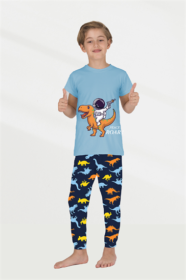 ELM-2326Erkek Çocuk Yazlık Pijama Takımı