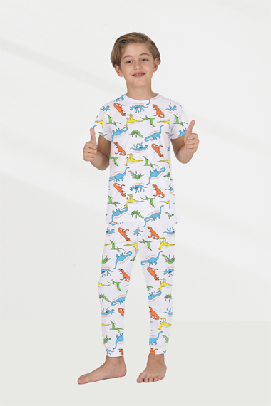 ELM-2339Erkek Çocuk Yazlık Pijama Takımı