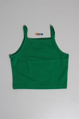 WRG-3686Kız Çocuk 5-14 Yaş İp Askılı Crop Body