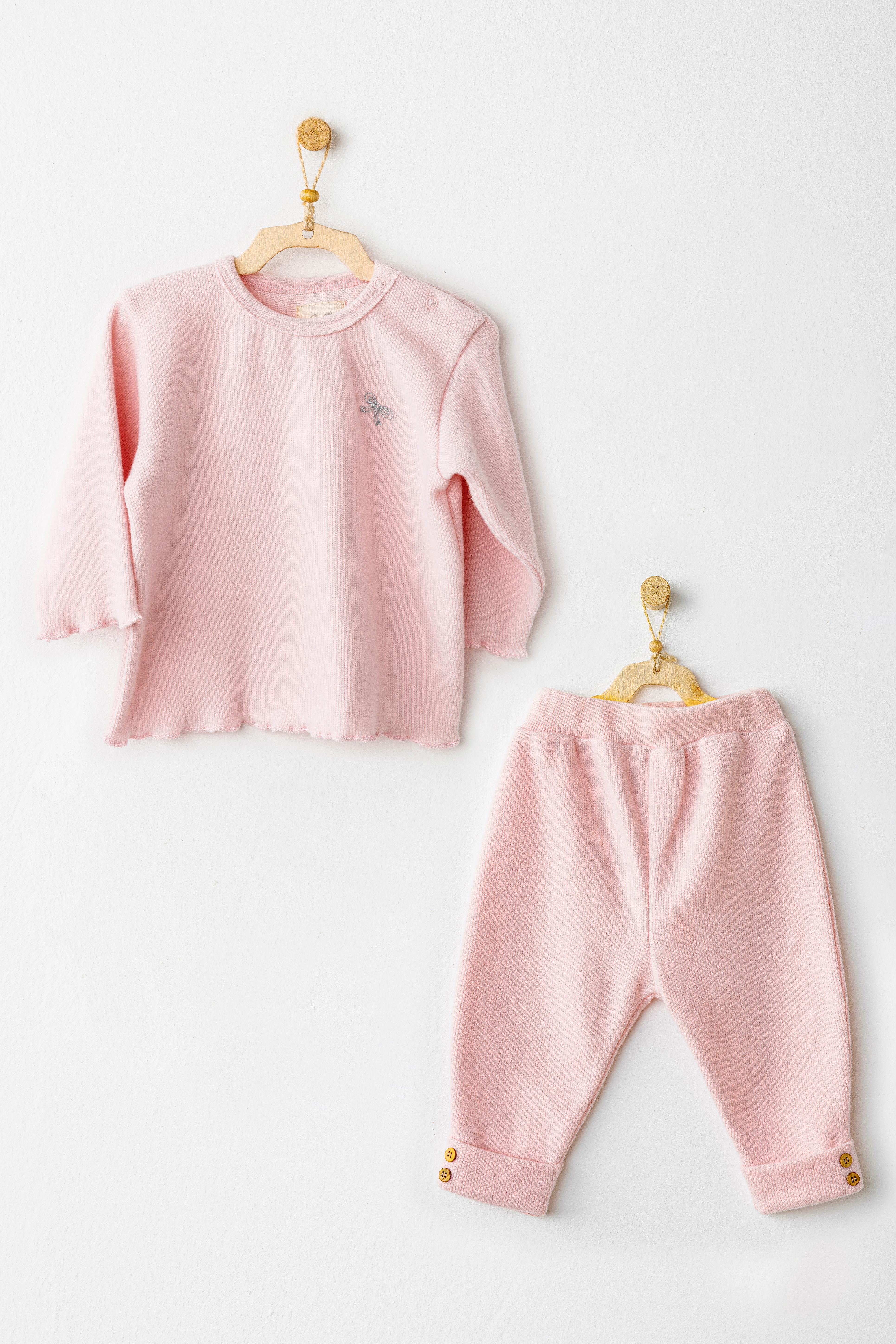 ANW-AC26218Kız Bebek Takım 2 Parça Set Casual