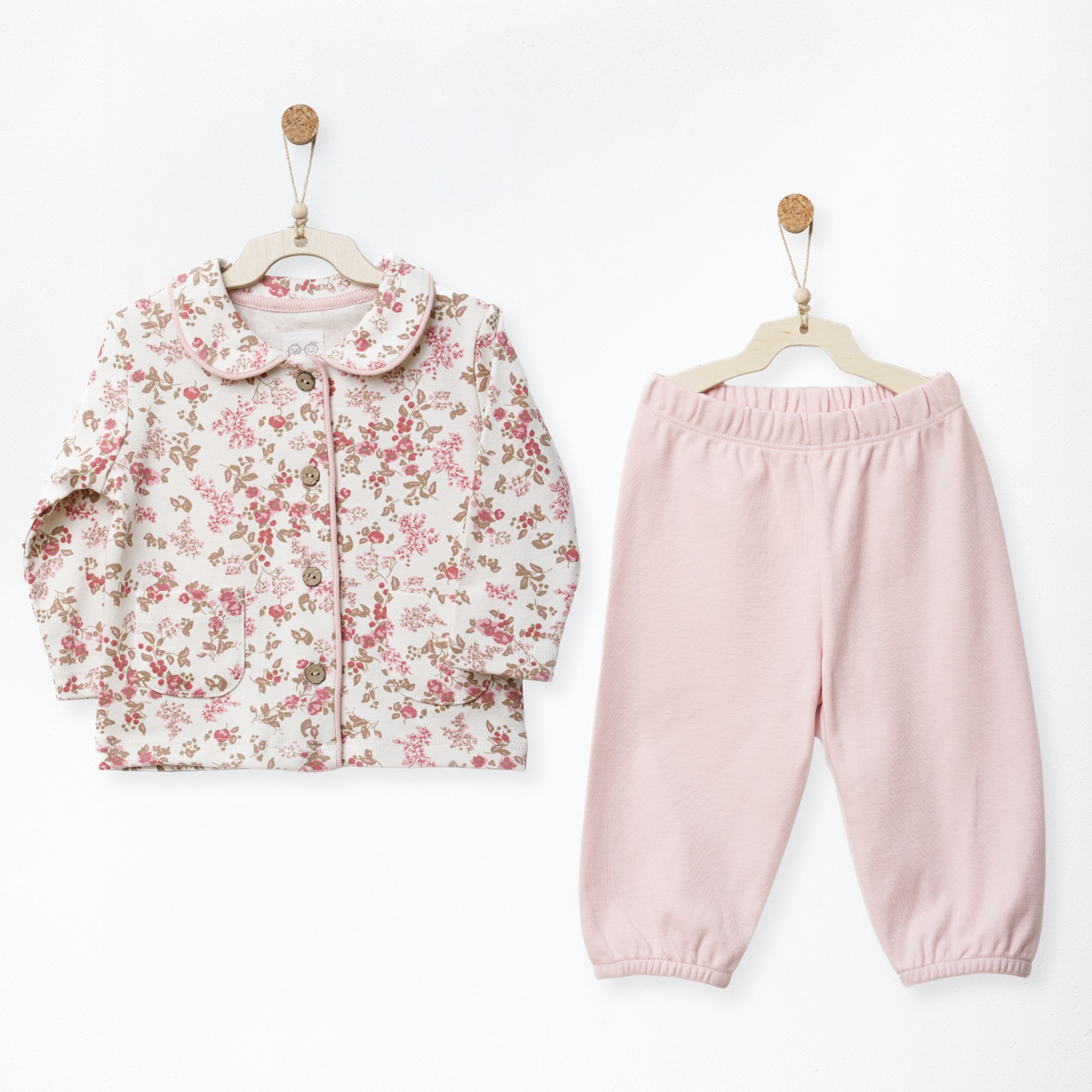 ANW-AC27013Kız Bebek Pijama Takımı Floral Dreams ANW-AC27013