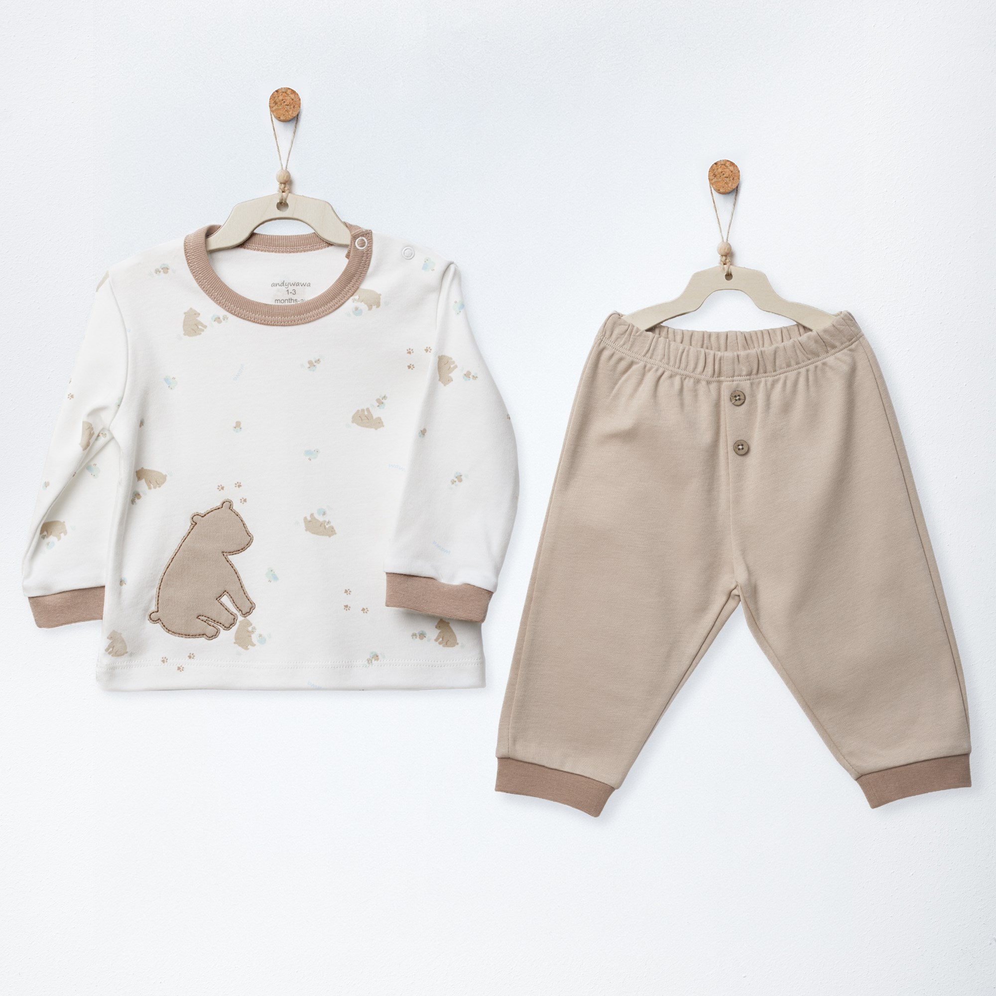 ANW-AC27034Erkek Bebek Takım 2 Pcs Set Forest Nursery ANW-AC27034