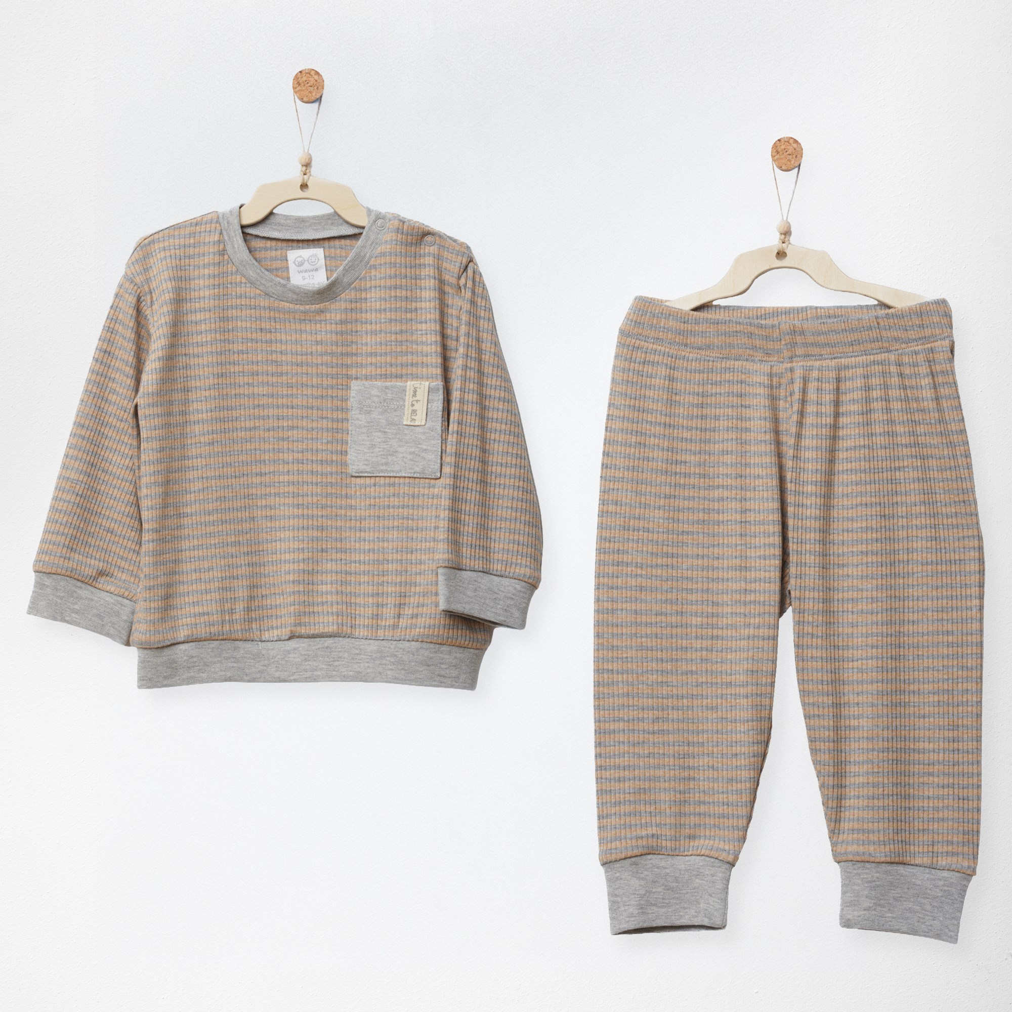 ANW-AC27180Bebek Takım 2 Pcs Set Bamboo Casual ANW-AC27180