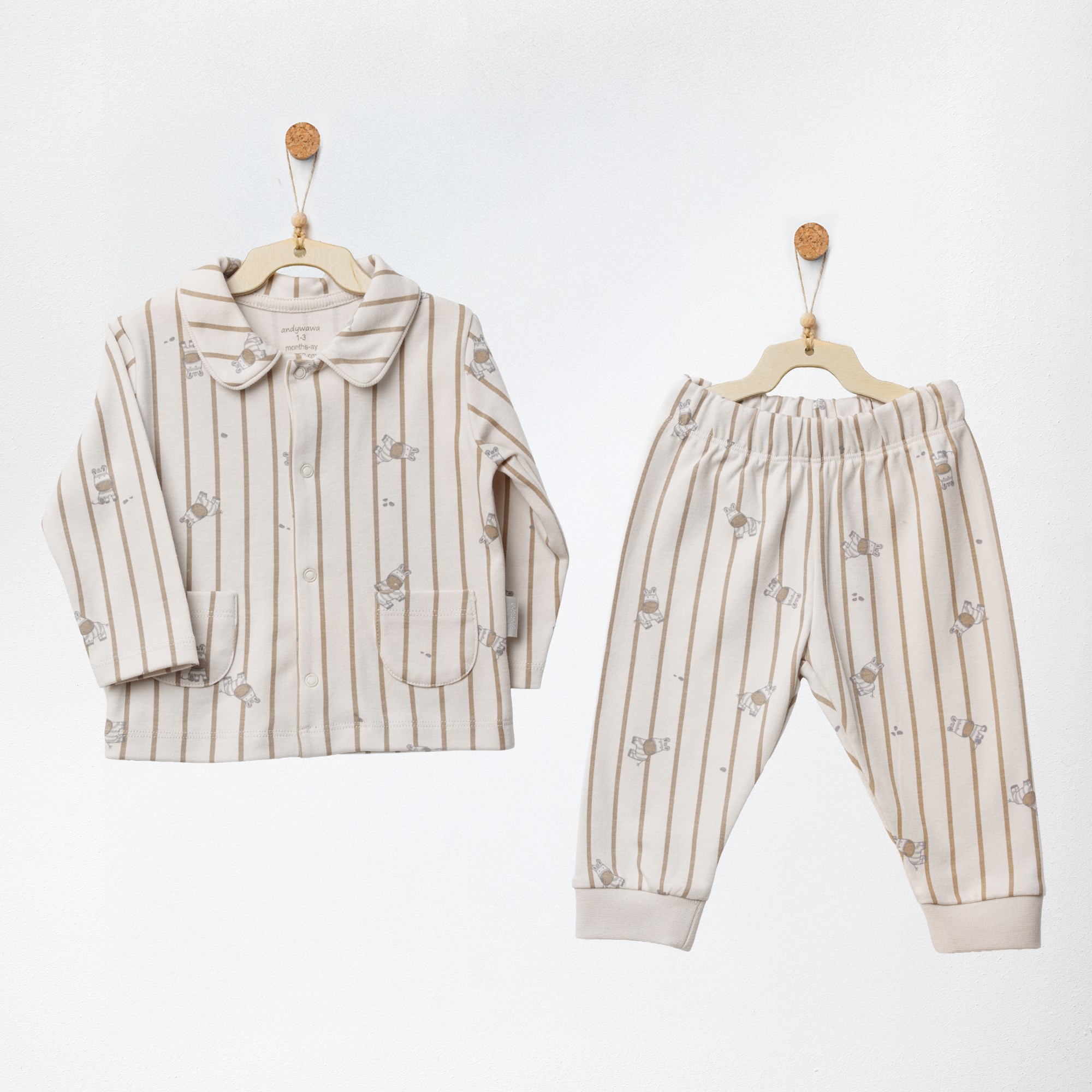 ANW-AC27283Erkek Bebek Pijama Pajamas Zebra ANW-AC27283