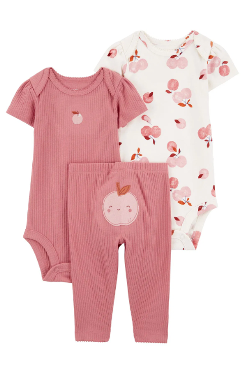CTR-1R035010Layette Kız Bebek Body Pantolon Set 3'lü Paket 1R035010