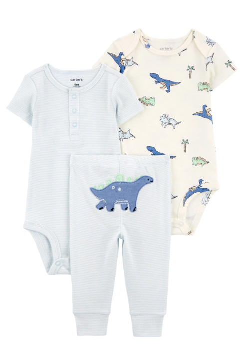 CTR-1R035110Layette Erkek Bebek Body Pantolon Set 3'lü Paket 1R035110