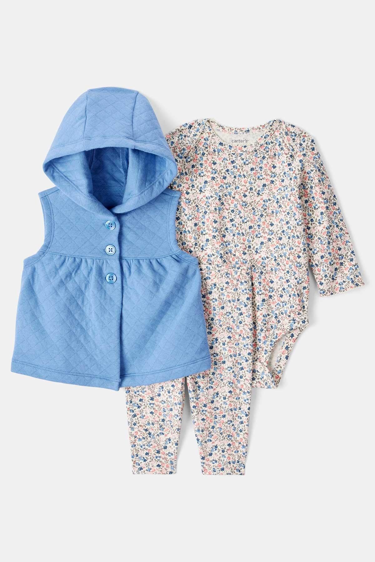 CTR-1T547610Kız Bebek Yelekli Set CTR-1T547610