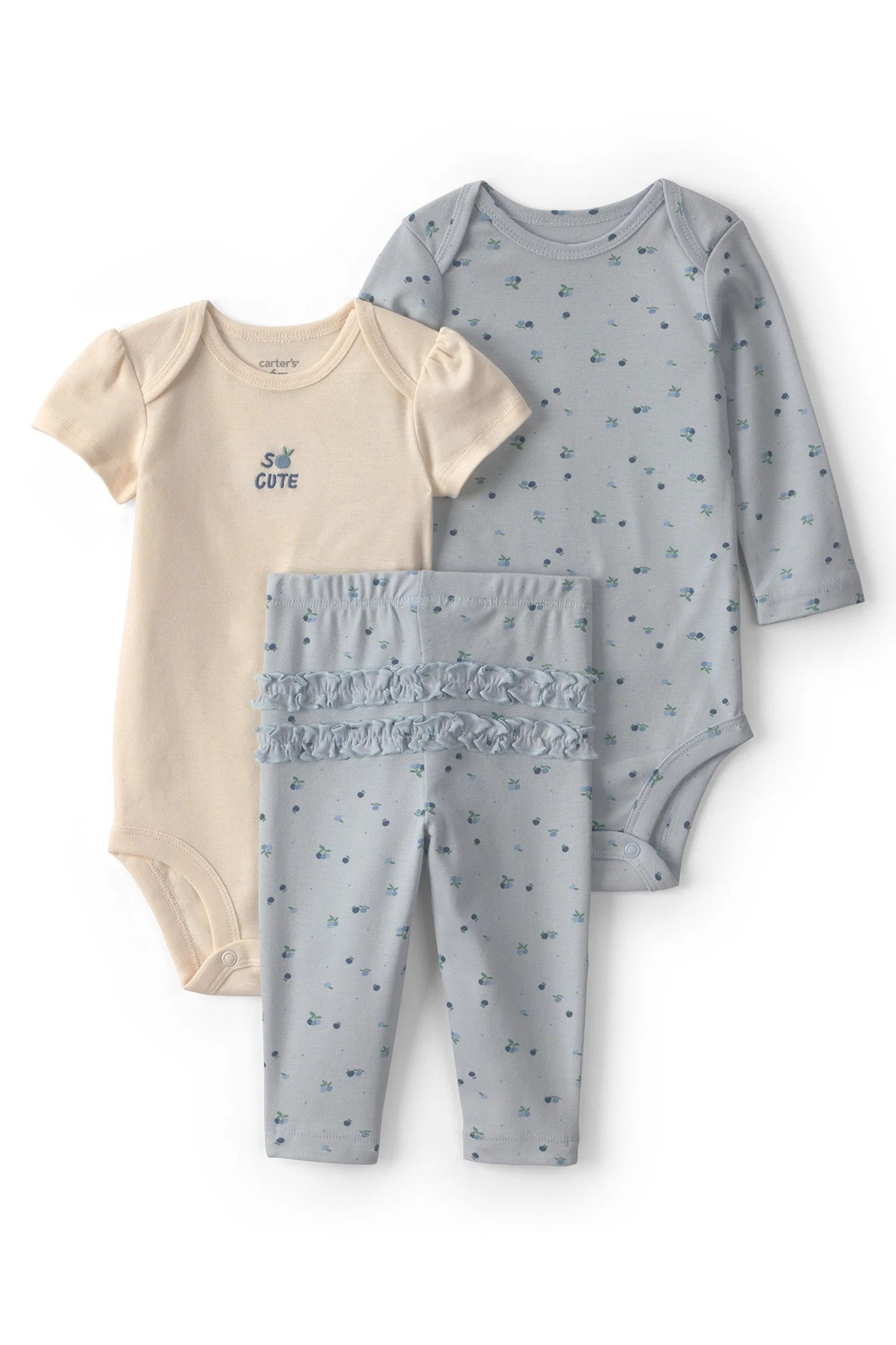 CTR-1V258910Layette Kız Bebek 3'lü Set CTR-1V258910
