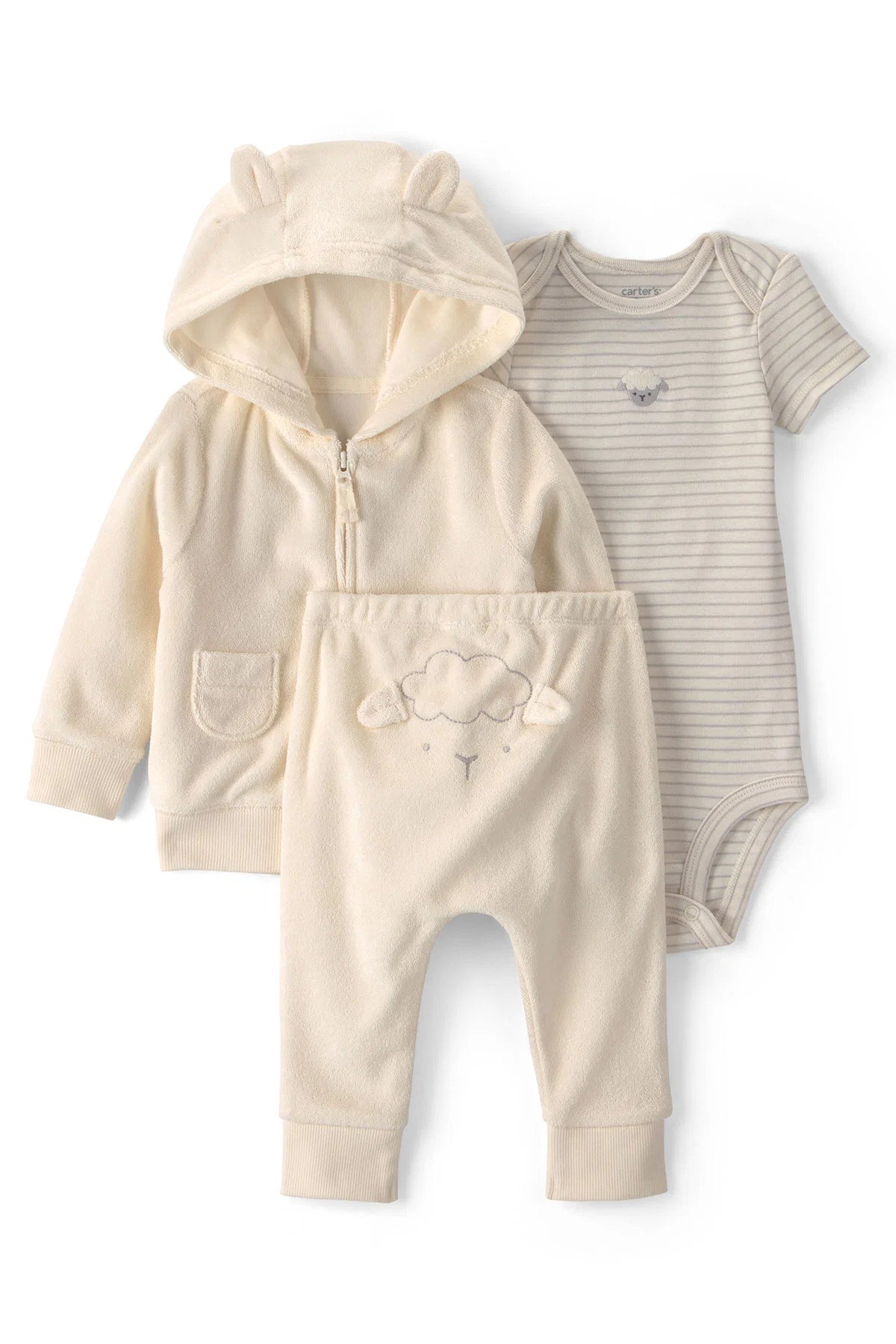 CTR-1V418810Layette Bebek 3'lü Hırkalı Set CTR-1V418810