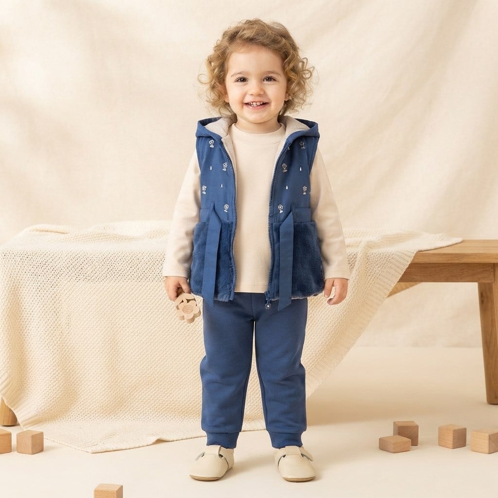 MON-52021Kız Bebek 3'lü Takım MON-52021