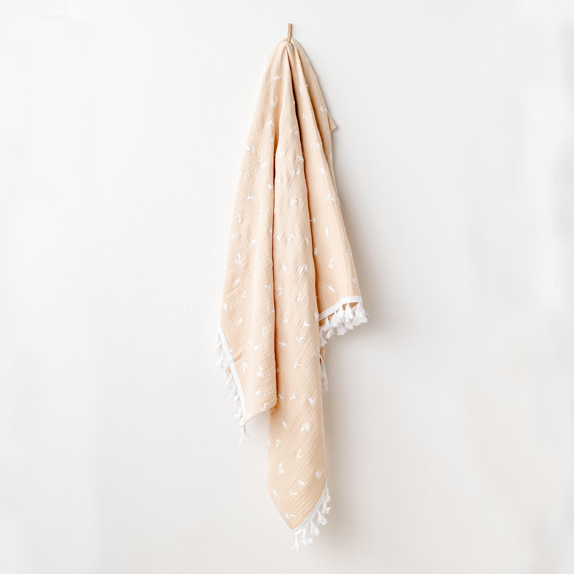 ANW-AC24513Erkek Bebek Battaniye Blanket 120x90 Muslin Smıl All Day AC24513