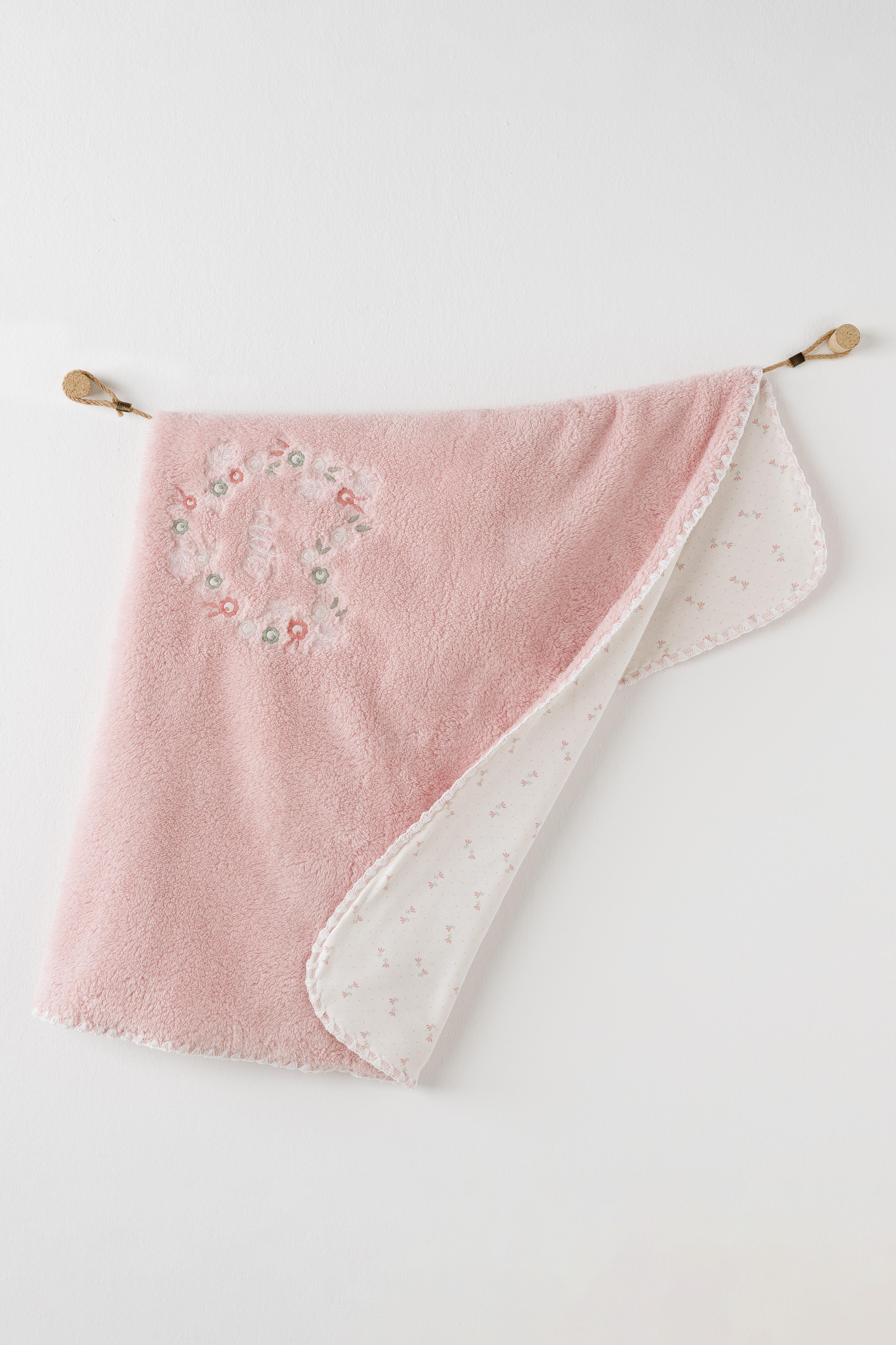 ANW-AC26097Kız Bebek Battaniye Blanket 90x85 Welsoft Mon Petit Amour AC26097