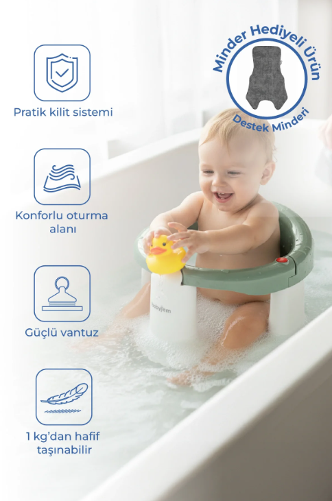 BBJ-914Babyjem Önden Açılır Mama Sandalye Oturağı Ve Minderi