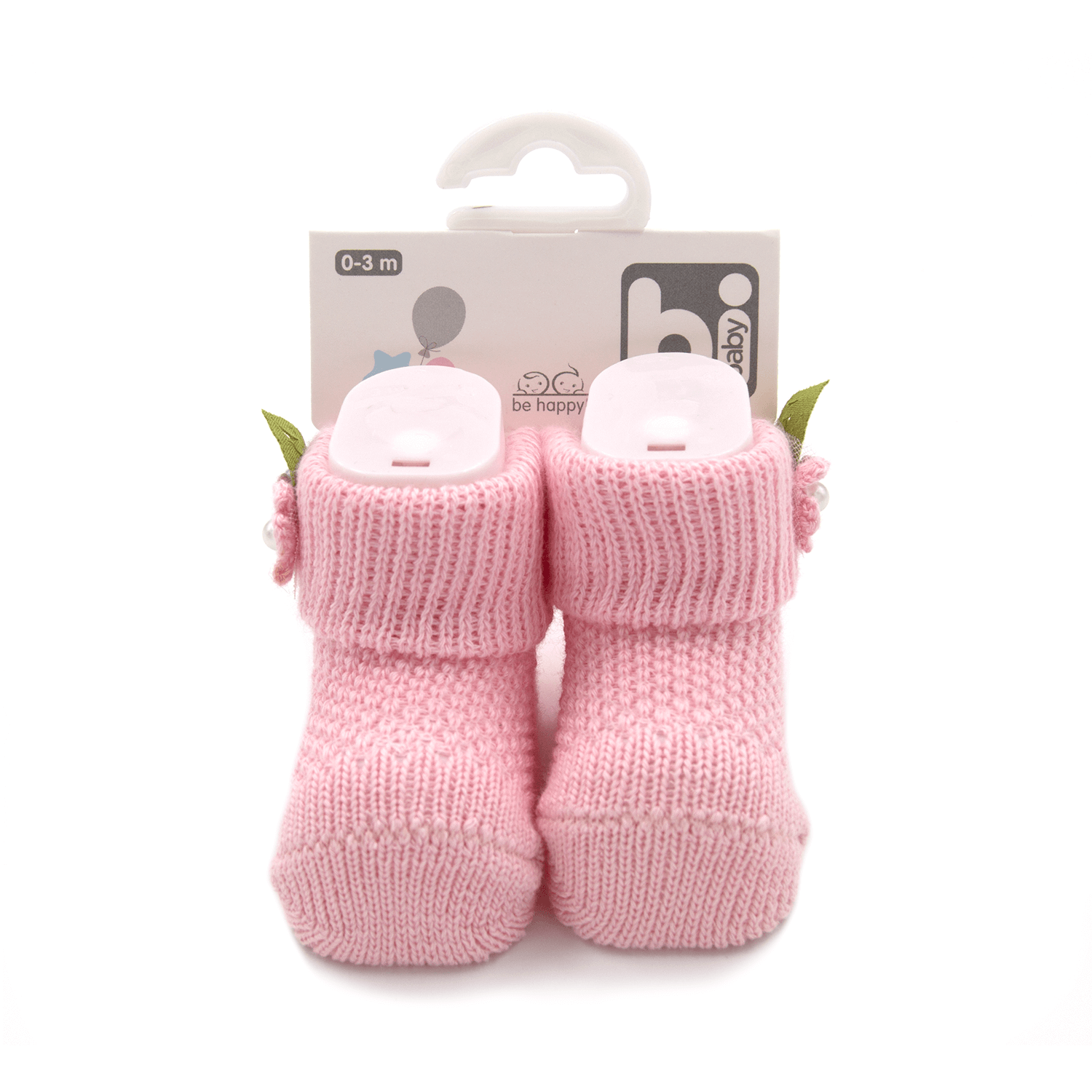 BIB-68300Kız Bebek Çiçekli Çorap BIB-68300