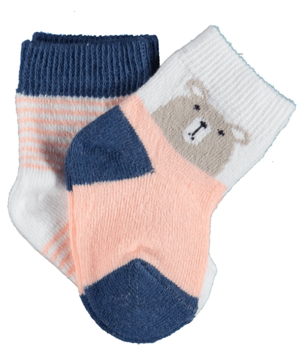 BIB-68404Bibaby Hello Teddy Bear Kız 2'li Çorap BIB-68404
