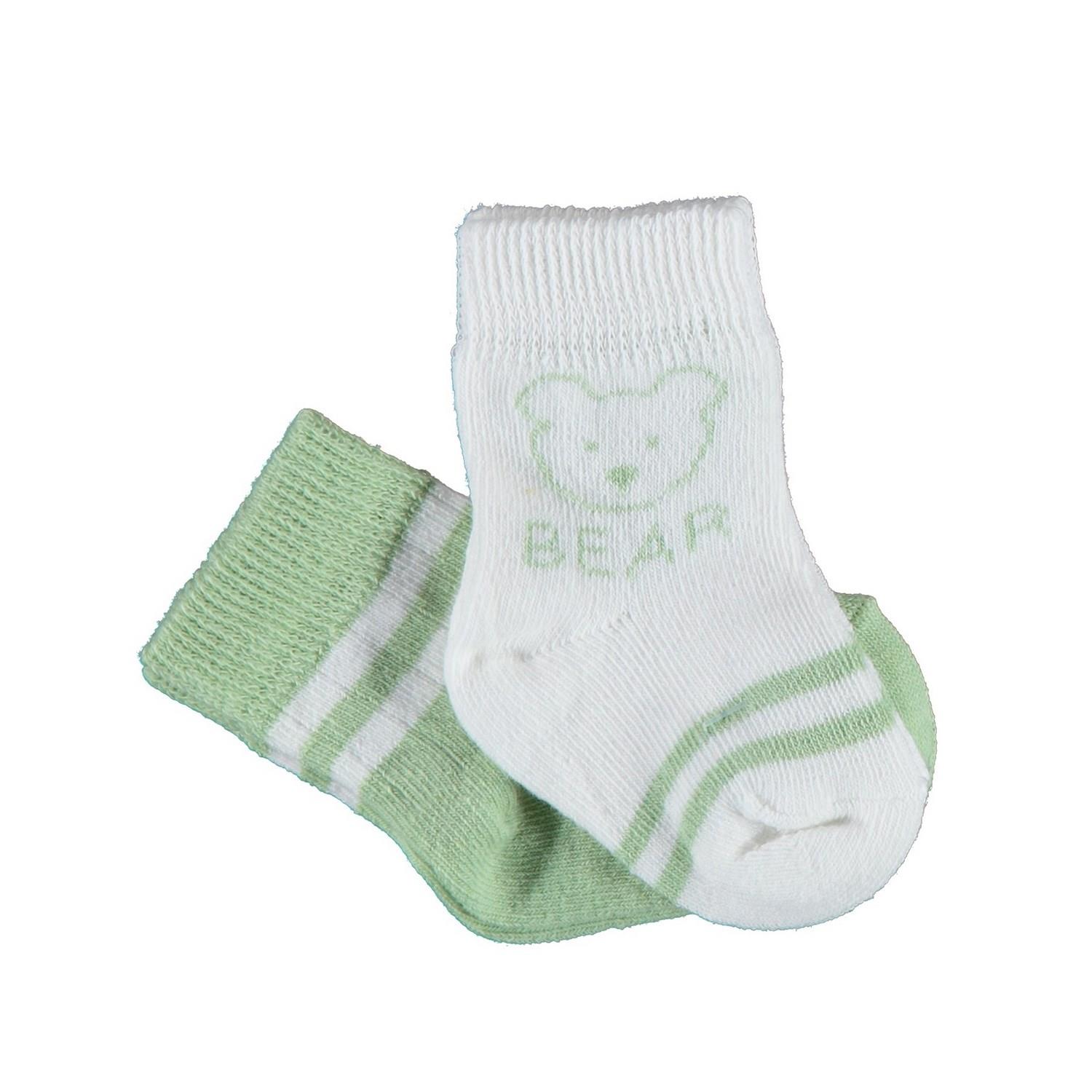 BIB-68412Bi Baby Biorganik Bear Kız 2'li Bebek Çorap BIB-68412