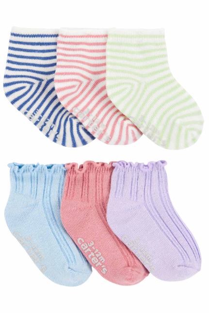 CTR-1S525310Kız Bebek Çorap Set 6'lı Paket 1S525310